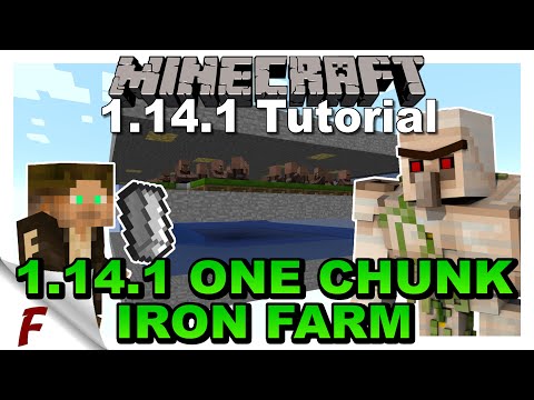 ✅ Minecraft Iron Golem Farm Tutorial Java 1.14.1 and 1.14.2 Iron Farm. DOES NOT WORK IN 1.14.3