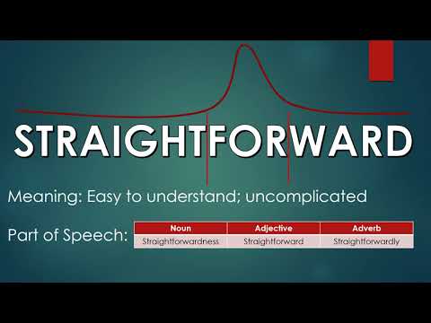 TALK: Academic Word of the Week - Straightforward