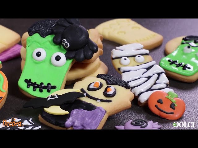 Vídeo relacionado con Juego de 4 cortadores de galletas de Halloween de acero inoxidable con forma de fantasma, calabaza, calavera y murciélago Haliday para hornear