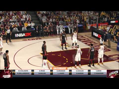 NBA 2K15 Gameplay - Miami Heat vs Cleveland Cavaliers Full Game (Xbox One)