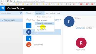 How to export contacts in outlook webmail 365