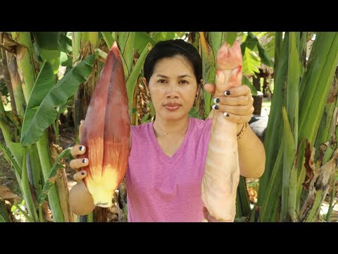 Awesome Cooking Pork With Banana Flower Recipe -  Cook Pork Recipes -  Village Food Factory
