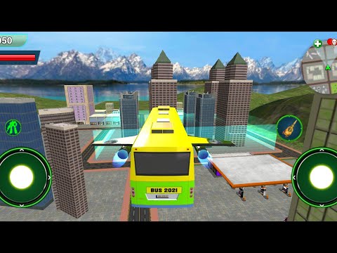 Flying Robot Bus Transform Battle 2021 _ android gameplay