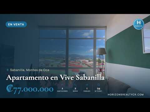 Venta Apartamento en Condominio Vive Sabanilla en Montes de Oca 2 Habitaciones Vista Panorámica