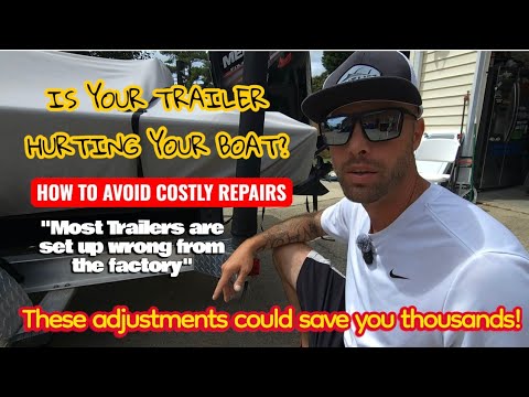 How to adjust your trailer to fit your boat! Simple steps to save big money $$$