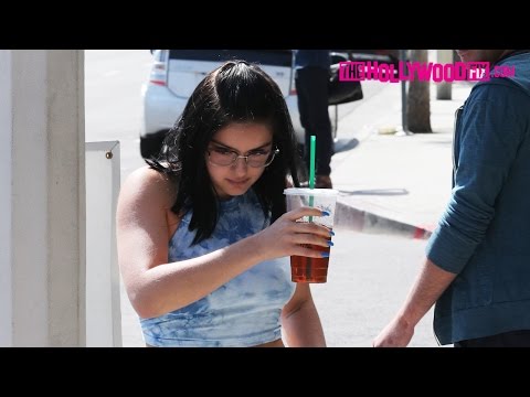 Ariel Winter Covers Her Face With A Starbucks Drink While Shopping On Melrose Ave. 4.10.17