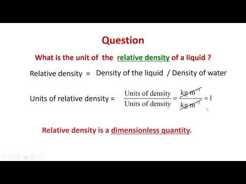 Teaching Video:  What is a Dimensionless Quantity?