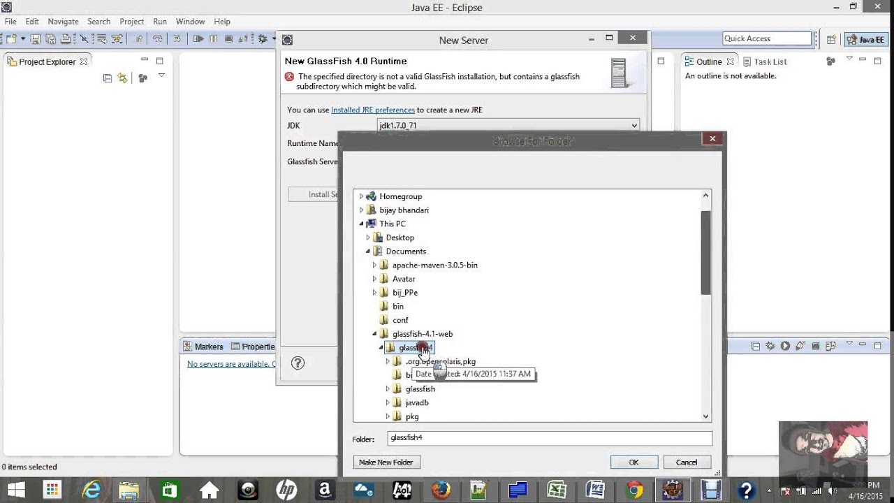 Eclipse GlassFish Setup simple step