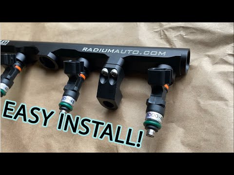 2JZ-GTE vvti RADIUM FUEL RAIL STEP BY STEP INSTALL
