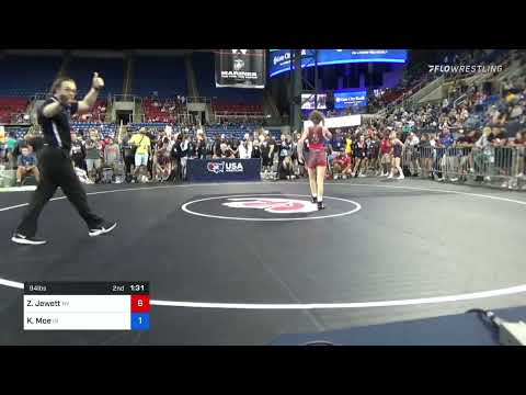 94 Lbs Quarterfinal - Zoey Jewett, New York Vs Kendall Moe, Indiana 058b