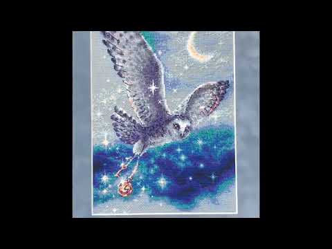 RIOLIS cross stitch kits review. 1872 Magic Owl, 1875 Ice-Cold Wind and 1876 Wise Raven