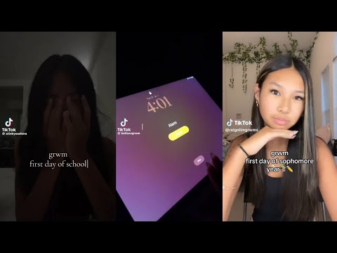 Grwm first day of school 🏫- TikTok compilation