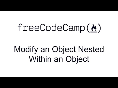 Modify An Object Nested Within An Object Basic Data Structures Free Code Camp