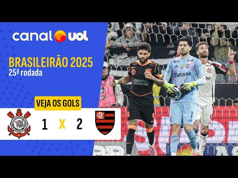 CORINTHIANS 1 x 2 FLAMENGO: VEJA OS GOLS E MELHORES MOMENTOS DA PARTIDA PELO BRASILEIRÃO