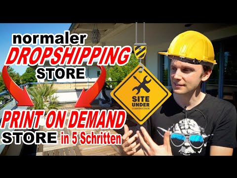 Umbau DROPSHIPPING Store in PRINT ON DEMAND Dropshipping Shop (5 Schritte Anleitung EINFACH)