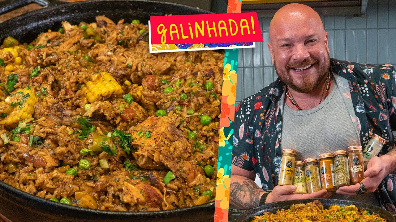 Galinhada NÃO TÃO caipira - Galinhada fácil e com MUITO sabor | Égua Doido