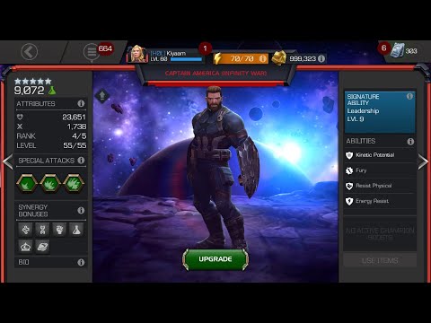 Captain America (Infinity War) Best Champion in the Game? | Marvels Contest of Champions