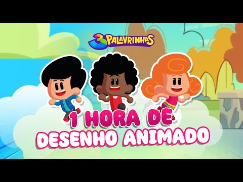 Maratona de 1h de Desenho Animado do 3 Palavrinhas