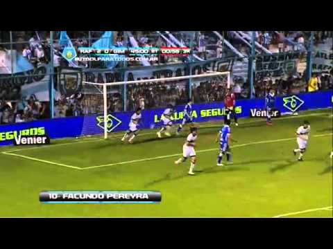 Gol de Facundo Pereyra Rafaela 2-1 Gimnasia LP