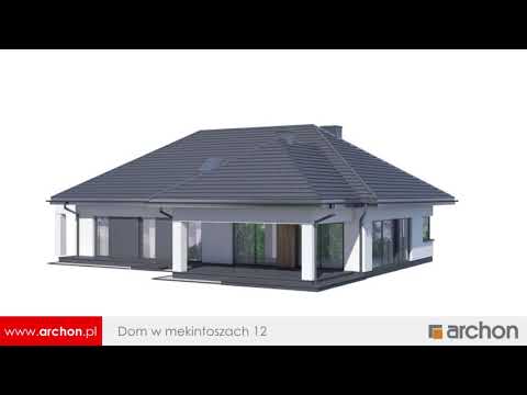 Dom w mekintoszach 12 - Nowoczesny dom z klimatycznym tarasem I ARCHON+ Projekty Domów