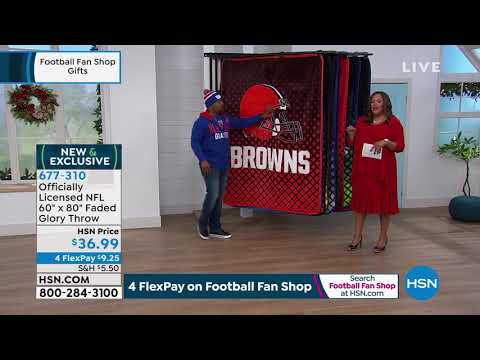 Officially Licensed NFL 60" x 80" Faded Glory Throw