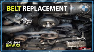 How to Replace BMW Serpentine & Accessory Belts // M54 Engine (2003-2006)