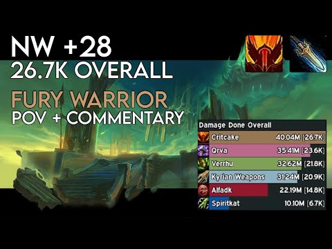 NW +28 | 26.7K Overall DPS | Kyrian Fury Warrior