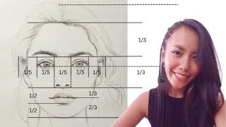 How To Draw a Face with Correct Facial Proportions