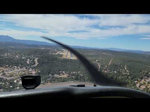 Landing at Payson Airport (KPAN): Runway 24, November 7 2022