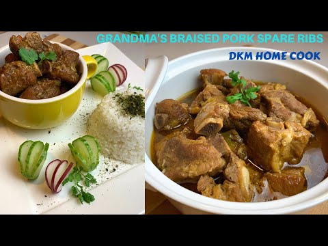 Grandma's traditional Braised Pork Spare Ribs recipe | Super delicious & simple to make