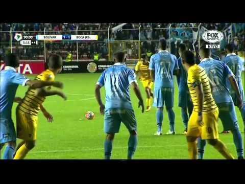 Gol de Federico Carrizo   Bolivar 1 1 Boca Juniors   Copa Libertadores 2016