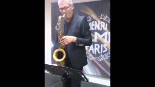 Per Thornberg tenor saxophone Selmer showroom Paris
