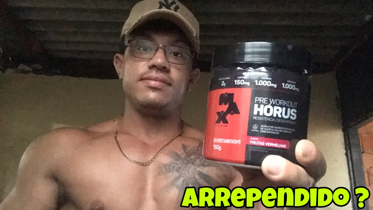 Miniatura da avaliação em vídeo de Pré-Treino Max Titanium Horus Gel Frutas Vermelhas 300g