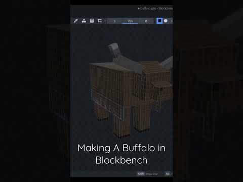 Making A Buffalo using Minecraft Entity Wizard #minecraftentitywizard #blockbench #shorts