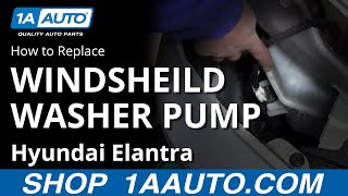How to Replace Windshield Washer Pump 92-16 Hyundai Elantra