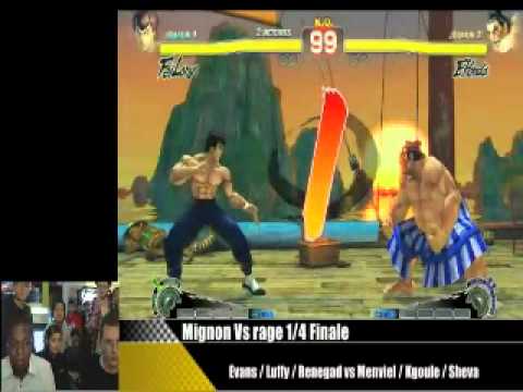 Neo-Arcadia Kumite - SSF4 Team - 1/4 - Mignon Vs Rage