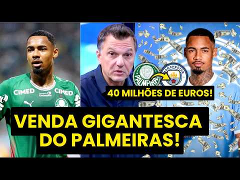 MAURO CEZAR: “Cara, o PALMEIRAS com essa VENDA do ALLAN…” MANCHESTER CITY PAGA 40 MILHÕES DE EUROS