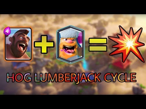 INSANE 3.0 SUPERFAST HOG LUMBERJACK CYCLE DECK | CLASH ROYALE | Clantastic Gaming