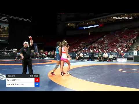 55 Kg Semis - Lauren Mason, Brunson UVRTC Vs Amanda Martinez, Cardinal Wrestling Club F448