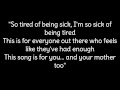 Falling in Reverse - Fuck The Rest (Lyrics) 