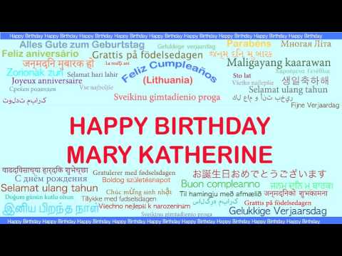 MaryKatherine   Languages Idiomas - Happy Birthday