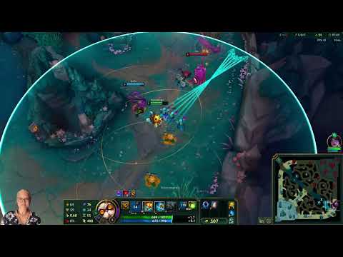 League of Legends bot game Kai'sa Heimerdinger vs Jax and 2 bots (Warwick and Nautilus)