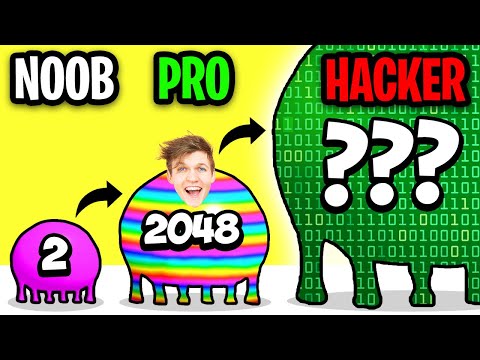 NOOB vs PRO vs HACKER In BLOB MERGE 3D!? (ALL LEVELS!)