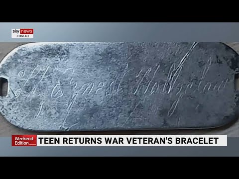 Long-lost WWII heirloom bracelet found by teenager