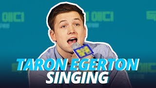 TARON EGERTON SINGING (REAL VOICE)