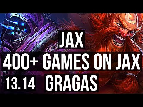 JAX vs GRAGAS (TOP) | 400+ games, 2/1/4 | KR Master | 13.14