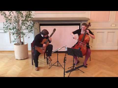Elliot Duo Play Orchestersuite BWV 1068 II. Air by Johann Sebastian Bach (1685-1750)