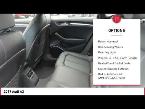 2019 Audi A3 Stop in today for a test drive of this N 2019 Audi A3 A5295
