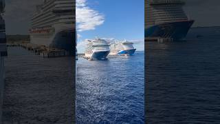 Carnival Paradise arriving into Cozumel with the Dream and Jubilee! #carnivalcruises #cruiseship