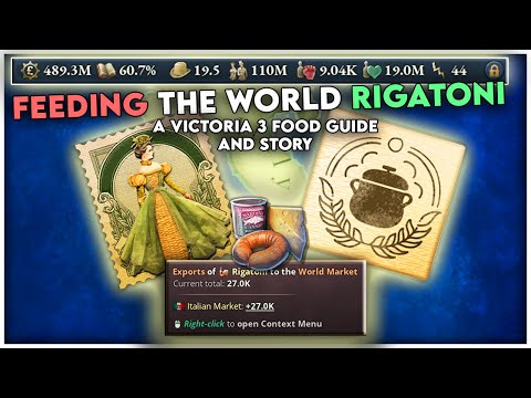 How to Control The World's Food Market | Victoria 3 Italy GIGACHAD Guide and Story